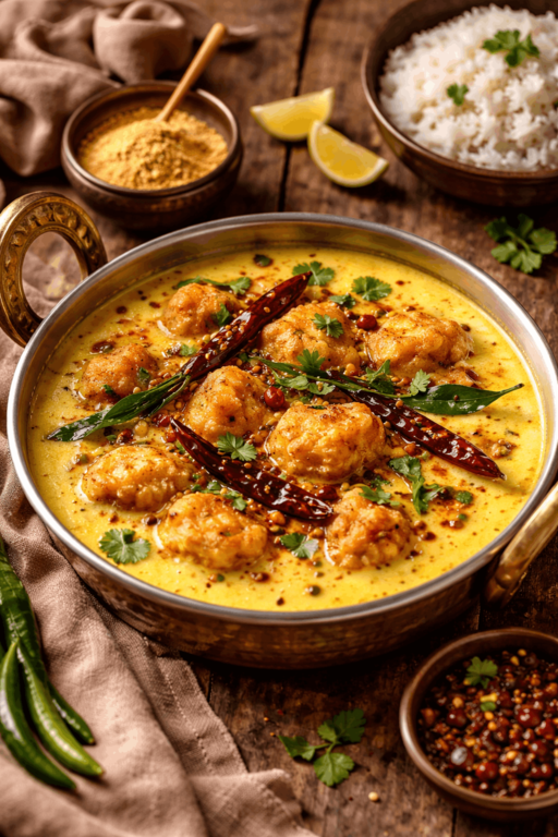 Kadhi Pakora with Hing